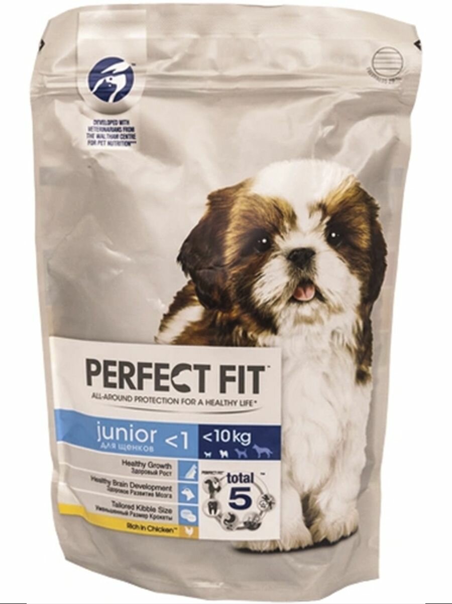 Сухой корм для щенков малых пород Perfect Fit junior Курица 500 грамм. Пёрфект Фит Джуниор для щенков мелких и миниатюрных пород