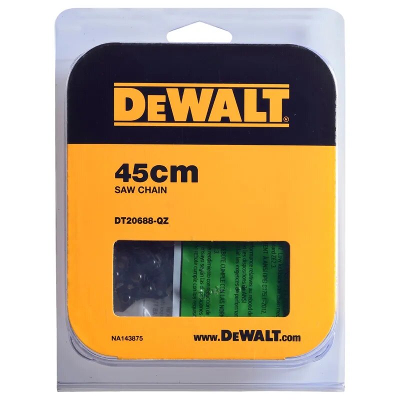 Цепь DeWALT 45см DT20688-QZ — фото 1