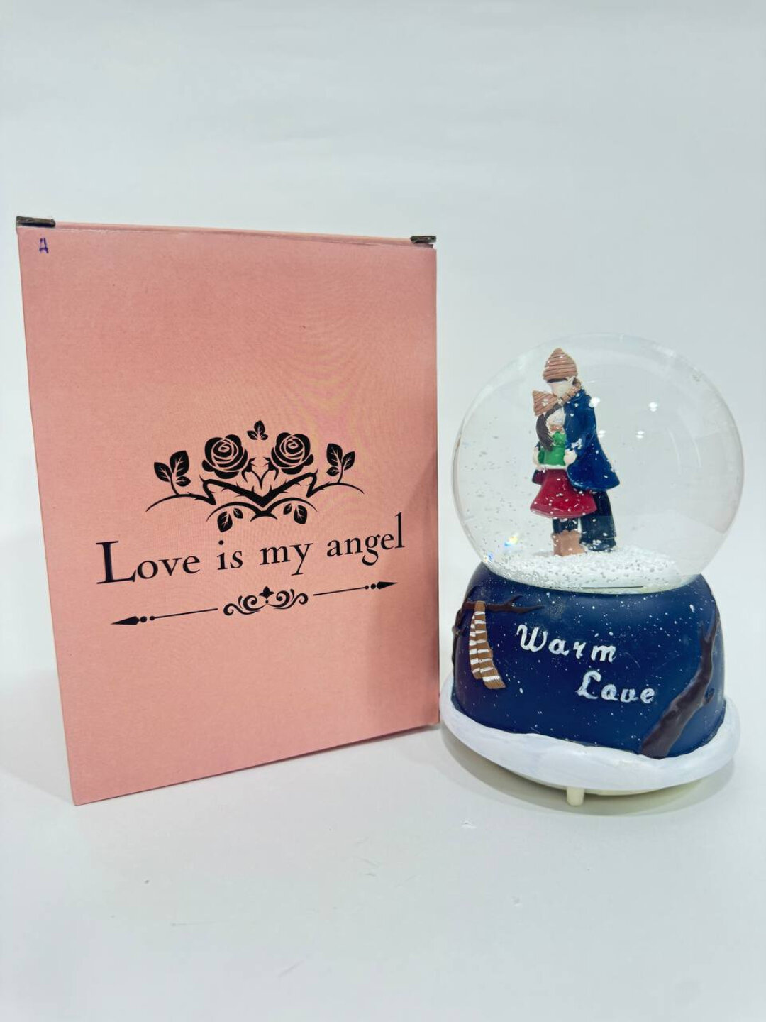 Музыкальный шар Giftmania 46-23, Синий, светодиодный, гипс, 25 см