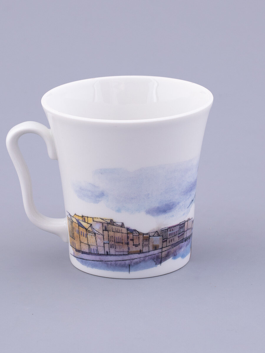 Бокал "Инженерный мост" форма Ленинградский, 360 мл, Императорский фарфоровый завод — фото 1