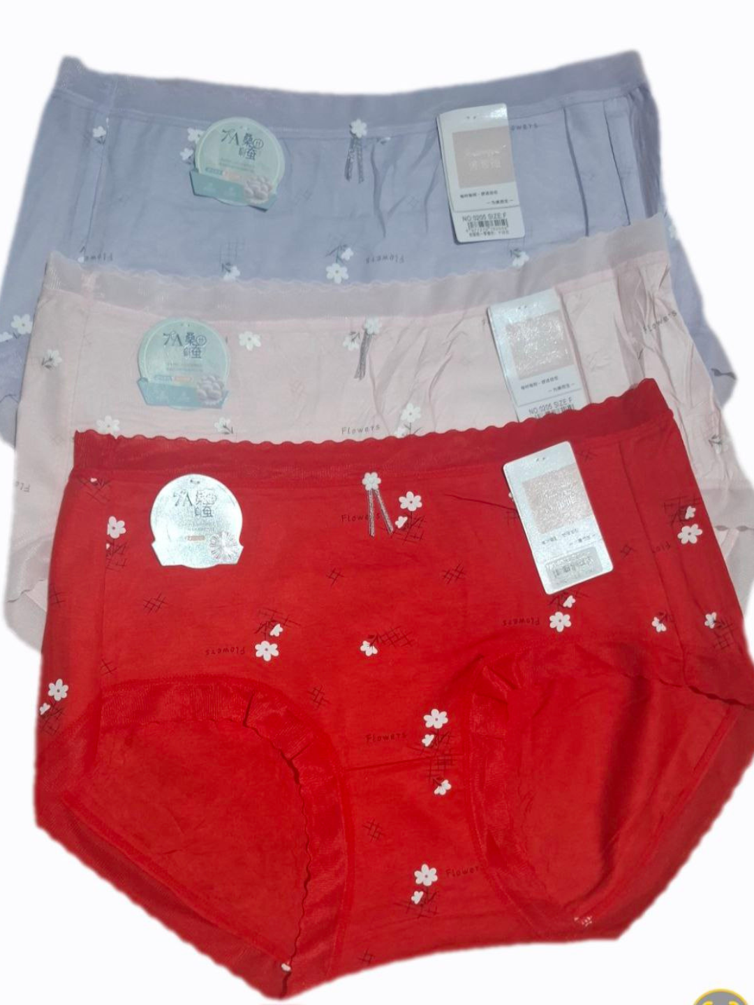 Трусы  L-XL, комплект из 3 шт., размер LMXL, красный, фиолетовый, розовый — фото 1