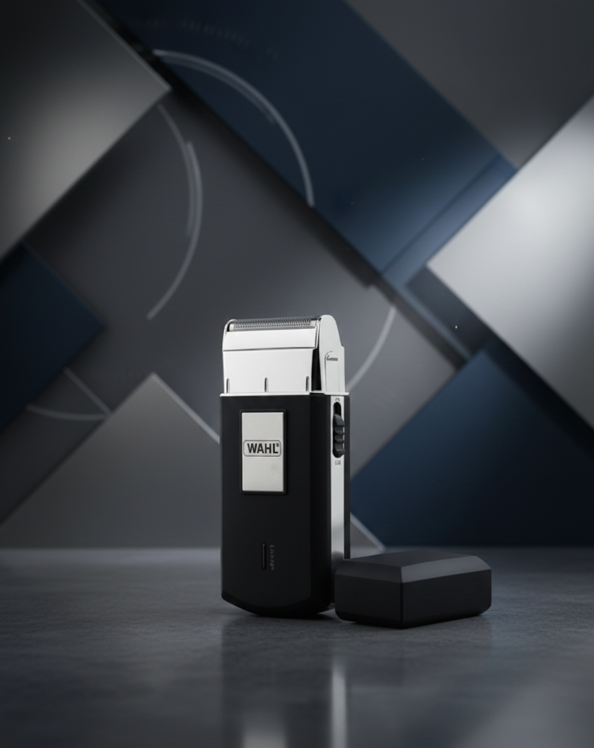 Электробритва Wahl "Mobile Shaver", роторная, чёрный/серебристый, EAC