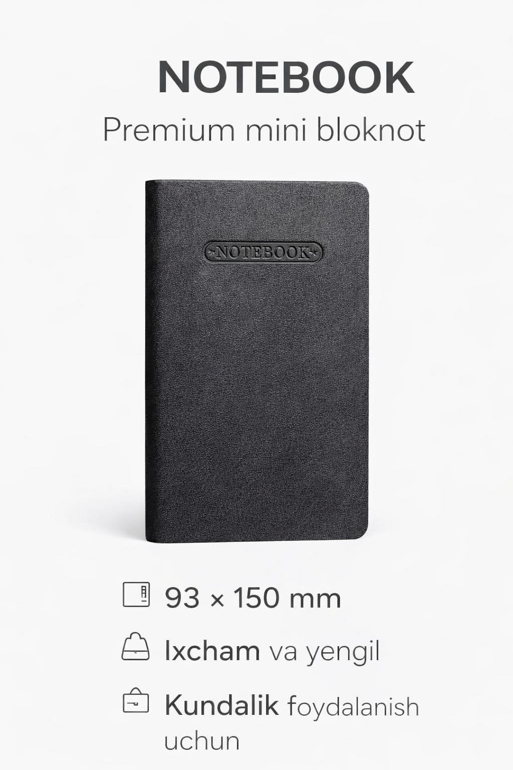 Блокнот A5 с клетчатыми страницами, удобный ежедневник с держателем для ручки и резинкой