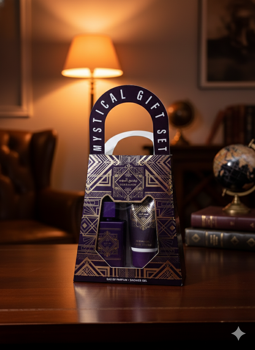 Подарочный набор для мужчин в 2 в 1 Lattafa Bade`e Al Oud, парфюмерная вода, гель для душа