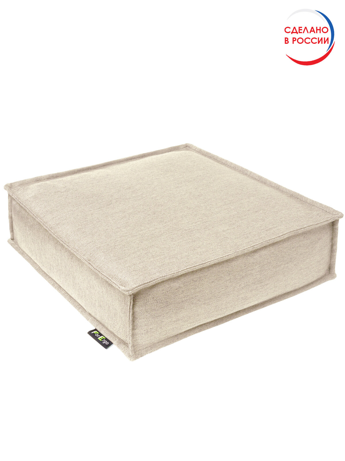 Подушка 40х40 для сидения "Пуф" для садовой мебели, для кухни, сидушка на стул