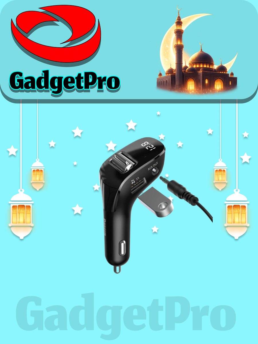 Автомобильный FM-трансмиттер Baseus Streamer F40 CCF40-01: AUX, MP3, беспроводной зарядкой, черный