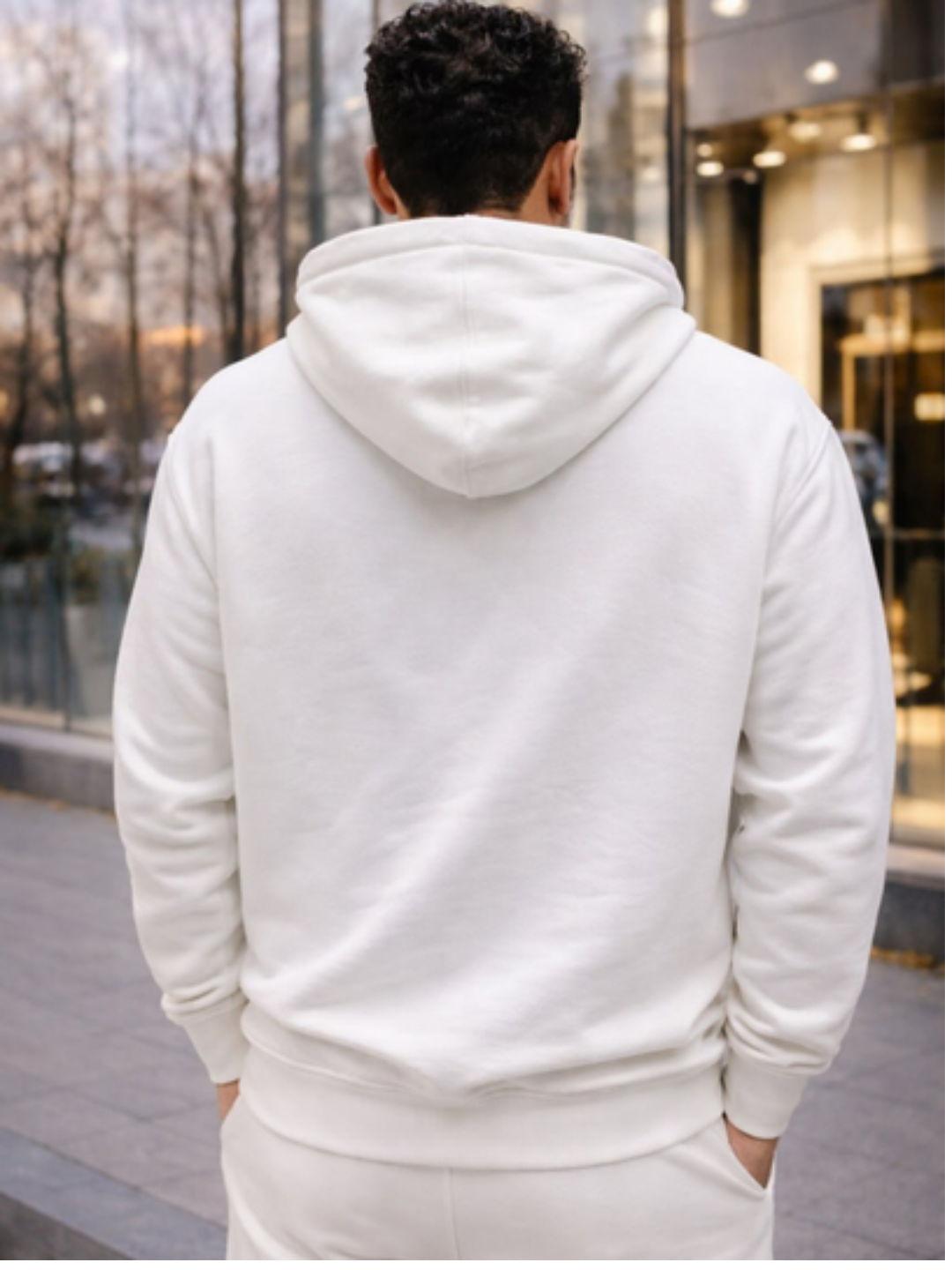 Худи спортивное размер XL, , бежево-белый — фото 1