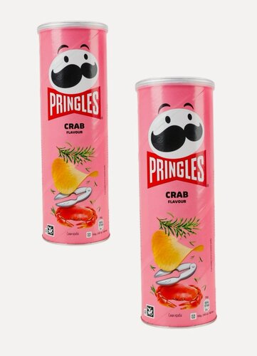 Изображение товара Чипсы картофельные Pringles Crab, с вкусом краба 165г х 2 шт (Европа)