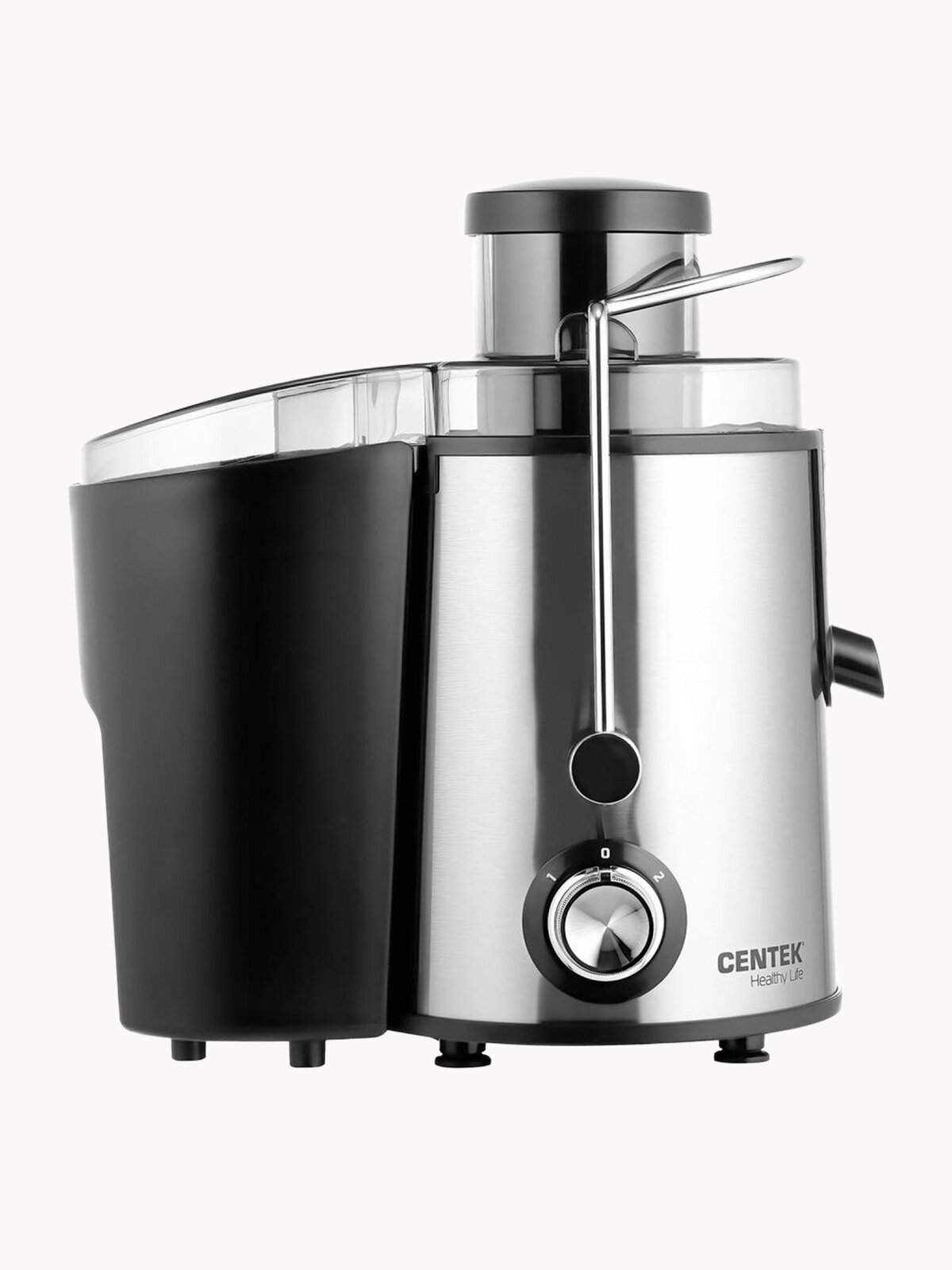 Соковыжималка электрическая универсальная центробежная Centek CT-1209 Black для овощей и фруктов