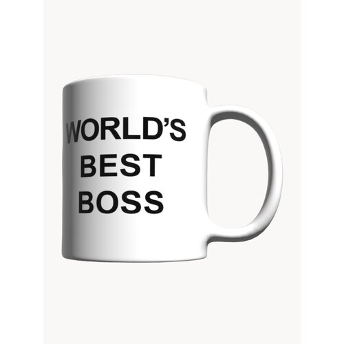 Кружка с приколом мем Worlds Best Boss Лучший Босс в мире