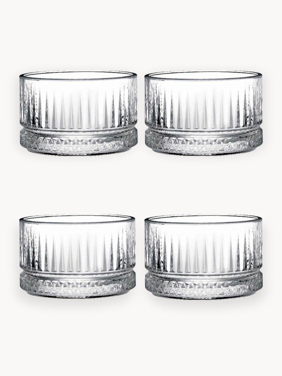 Салатники Pasabahce Elysia, стекло, прозрачные, для СВЧ и посудомойки, 4 шт, 235 мл.