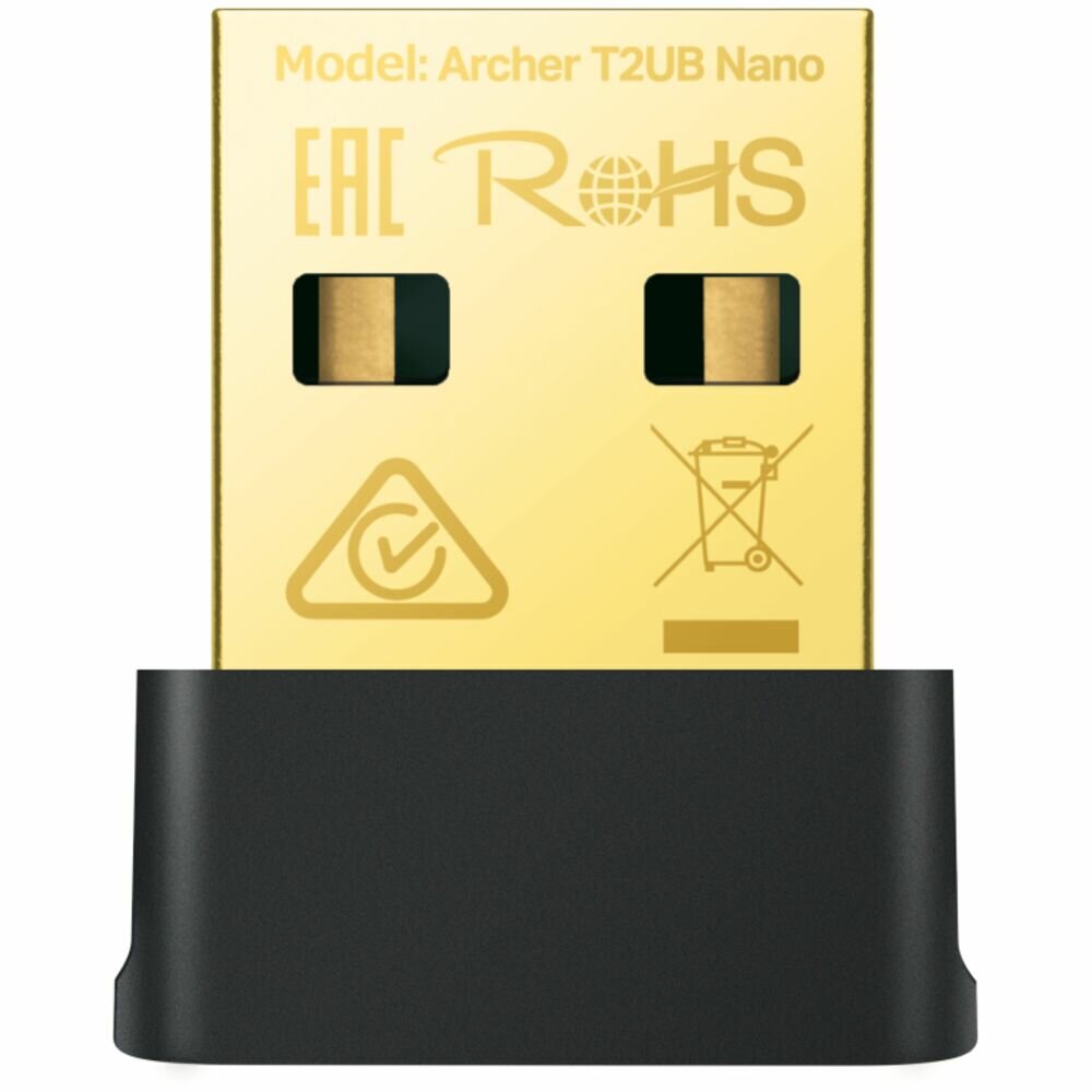 Сетевая карта TP-LINK Archer T2UB Nano 802.11ac 200+433Мбит/с 2.4 и 5ГГц Bluetooth USB