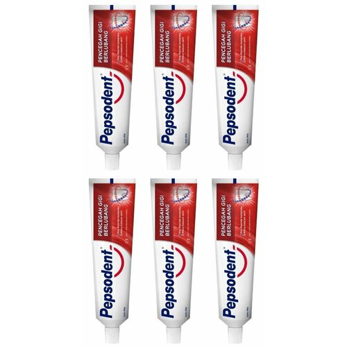 Pepsodent Зубная паста Cavity Fighter, защита от кариеса, 75 г, 6 шт