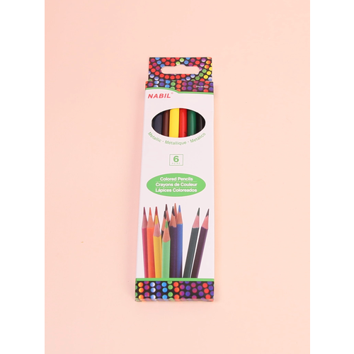 Набор акварельных цветных карандашей 6 шт. NB NABIL арт NB-9006