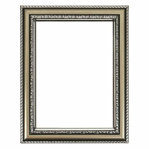 Рама для картин (зеркал) 15 х 21 х 3,0 см, пластиковая, Calligrata 6448, серебристый