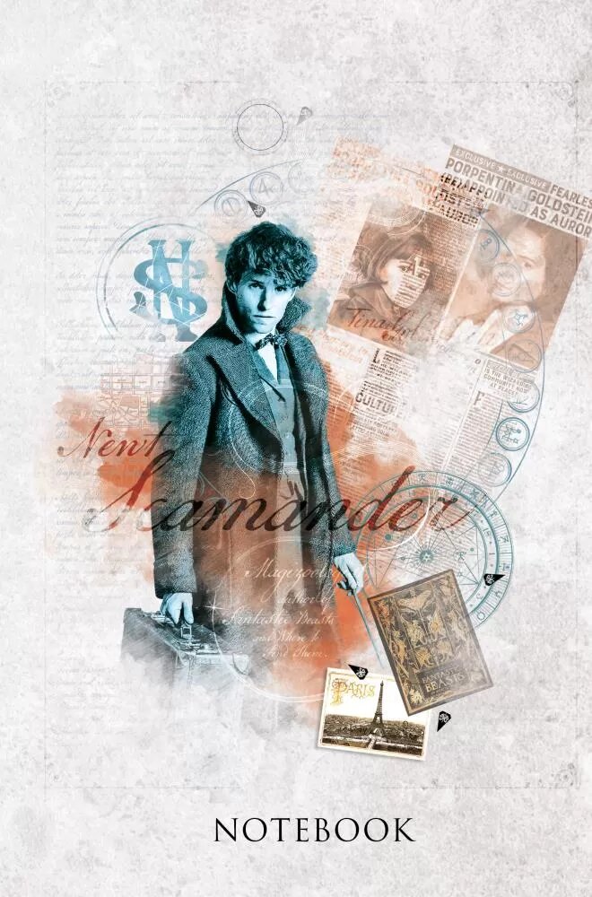 Блокнот. Фантастические твари. Ньют Саламандер (формат А5, 160 стр, контентный блок)