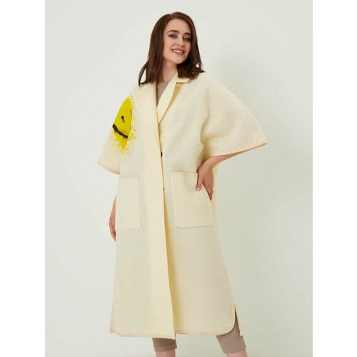 Пальто  NELIY VINCERE, размер 60, бежевый