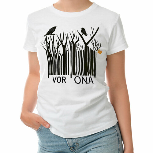 фото Футболка roly, размер s, белый