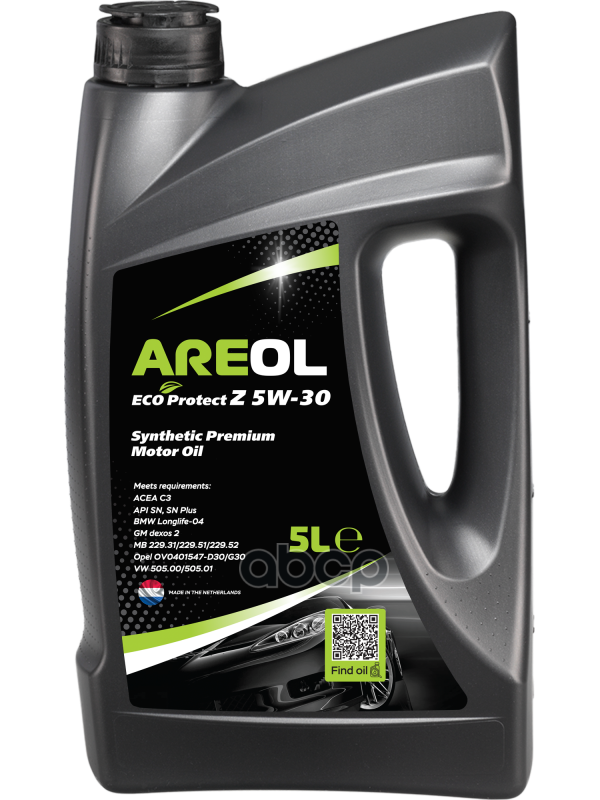 AREOL Areol Eco Protect Z 5W30 (5L)_Масло Моторное! Синтacea C3, Api Sn, Mb 229.51/229.52, Vw 505.00/505.01