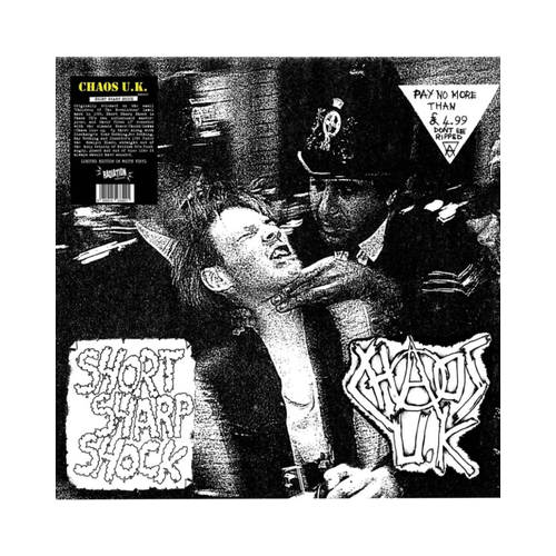 Chaos UK - Short Sharp Shock, 1xLP, WHITE LP