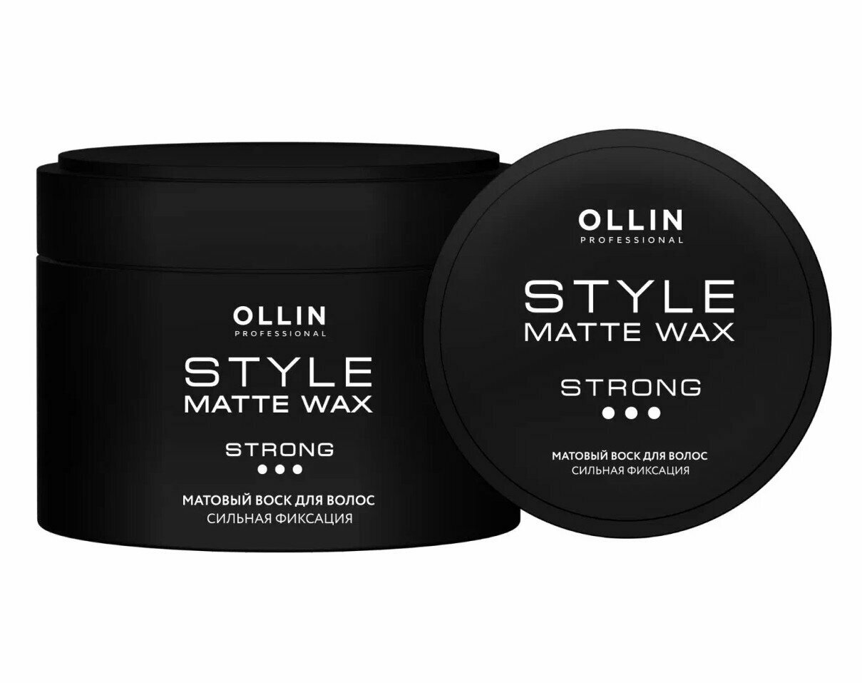 OLLIN Professional Воск Strong Hold Matte Wax, сильная фиксация, 50 г