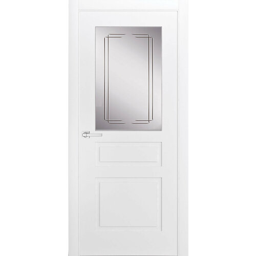 Межкомнатная дверь Дариано Манчестер М3 гравировка Турин эмаль