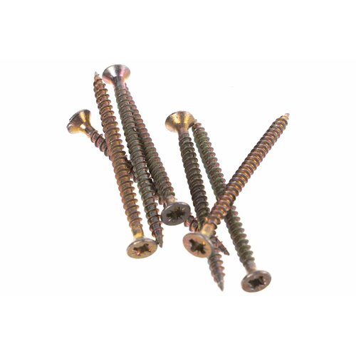 Шуруп Качественный крепеж желтый цинк 3,5x50, 140 шт. 0300449 КЧ