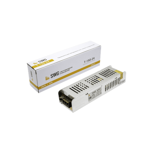 Блок питания 150Вт 24В IP20 T-150-24 (узкий, металл) SW-G 0301