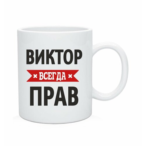 фото Кружка с именем "виктор всегда прав" andrey.tv