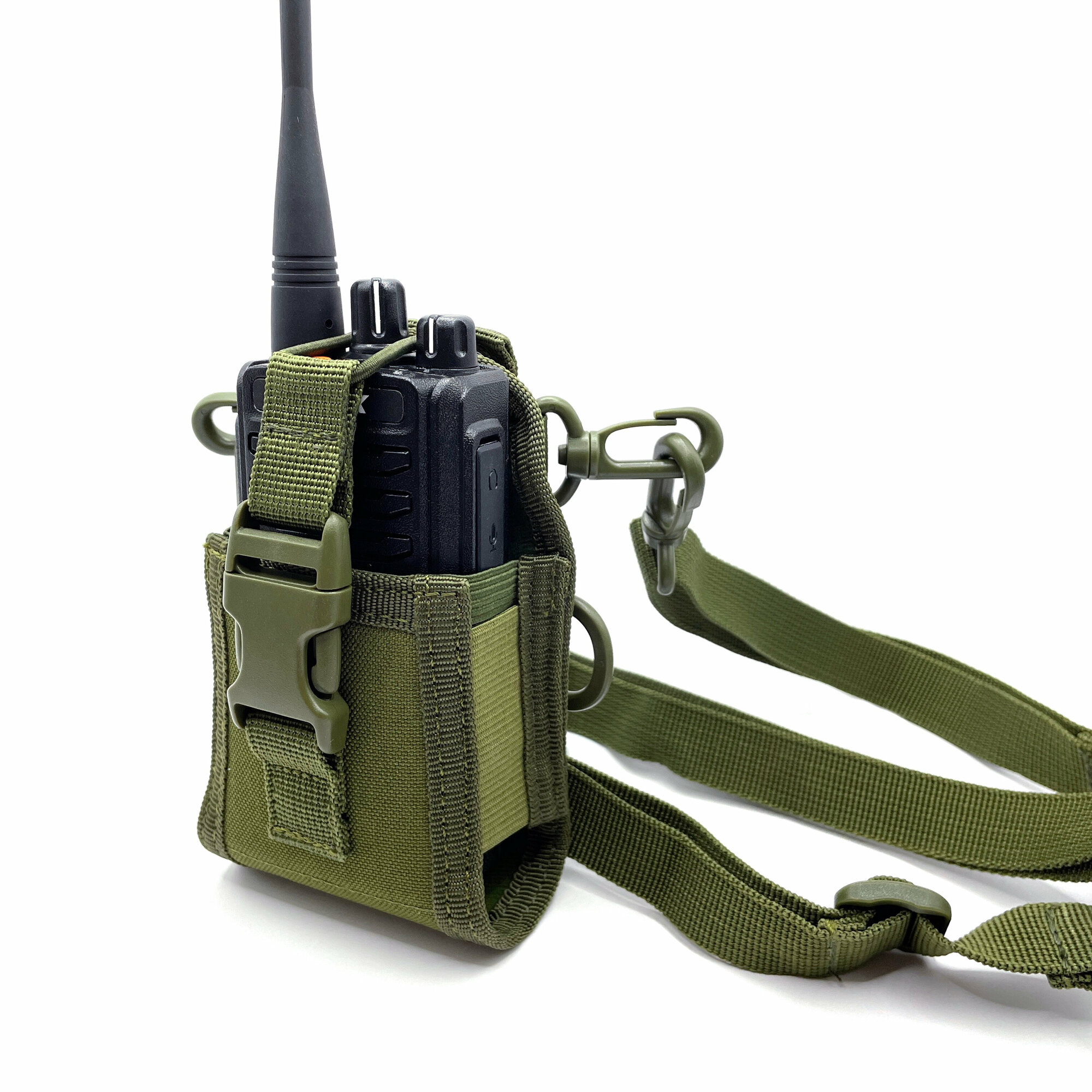 Сумка чехол для рации на MOLLE, Baofeng Retevis Kenwood, универсальный подсумок для радиостанции на груди — фото 9