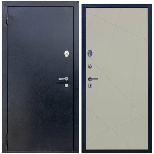 Дверь входная металлическая DIVA 510 2050х960 Левая Титан - Д11 Софт шампань, тепло-шумоизоляция, антикоррозийная защита для квартиры и дома