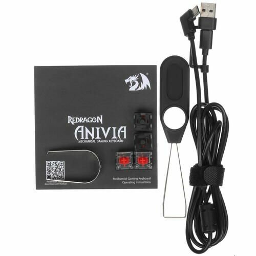 Клавиатура USB ANIVIA RGB REDRAGON 70619 DEFENDER - фото №7