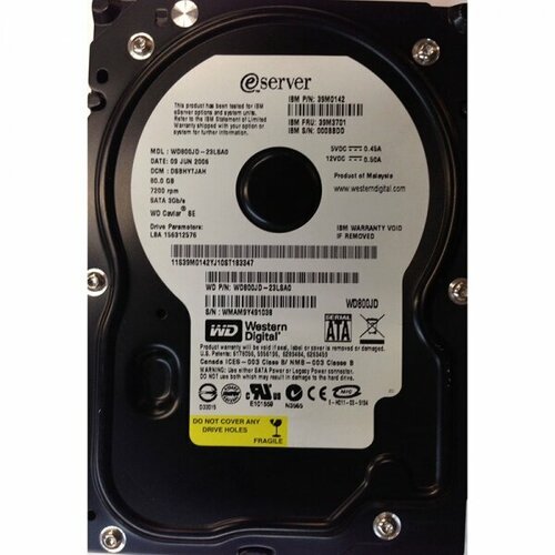 Жесткий диск IBM 39M0142 80Gb SATAII 35 HDD 2171000₽