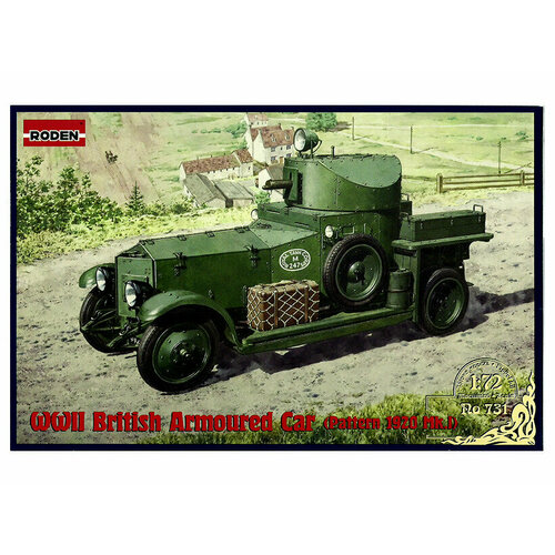 фото Roden сборная модель британский бронеавтомобиль pattern 1920 mk.i, 1/72