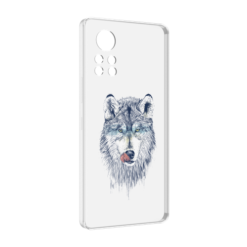 Чехол MyPads голодгый волк для Infinix Note 12 i X667 задняя-панель-накладка-бампер