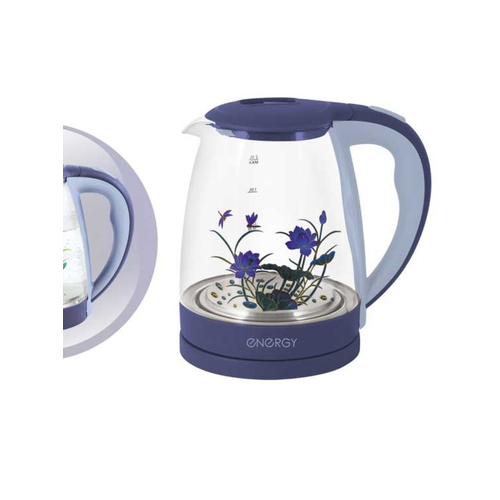 Чайник электрический 20Л 1500 ВТ диск стекло внутр подсв меняет цвет РИС ENERGY 289000₽