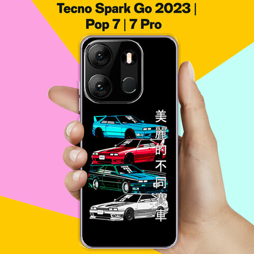 Силиконовый чехол на Tecno Spark Go 2023 / Tecno Pop 7 Pro /. Tecno Pop 7 Машины / для Техно Спарк Го 2023 / Поп 7 / Поп 7 Про силиконовый чехол на tecno spark go 2023 техно спарк го 2023 enjoy every moment мрамор