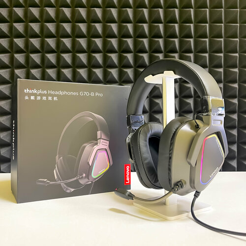 Игровые наушники Lenovo ThinkPlus Headphones G70-B pro, RGB, с микрофоном