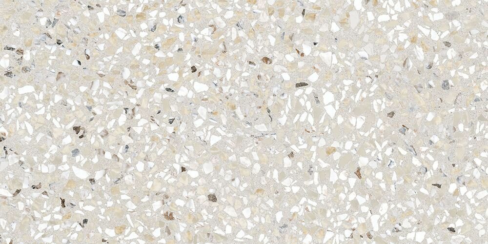 фото Керамогранит Vitra Terrazzo-X Светлый 60x120 см, уп. 1,76 м2, ( 3 плитки 60x120 см)