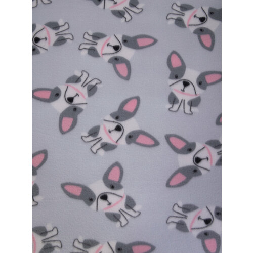 Плед флисовый для собак и кошек 100х118 Мопсики 416₽