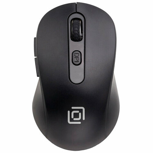 Мышь Оклик 677MW черный оптическая 1600dpi беспроводная USB 6but 81300₽