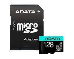 Карта памяти MICRO SDXC 128GB W/AD. AUSDX128GUI3V30SA2-RA1 ADATA