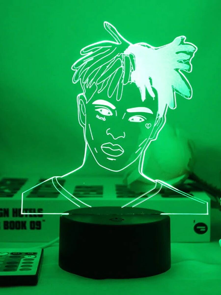 Ночник Реперы XXXTENTACION Lil Peep 2PAC Тентасьон Лил Пип