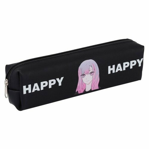 Пенал-косметичка кокос Happy Anime 20*5*4см, силикон 230415