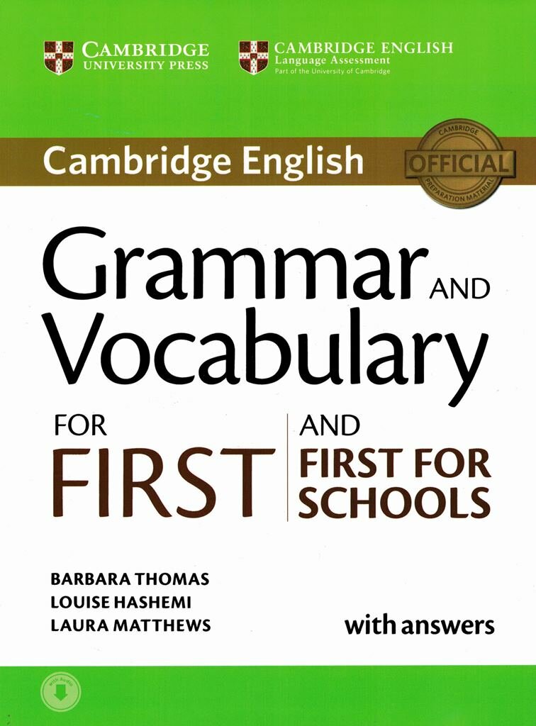 Grammar and Vocabulary for First and First for Schools Book with answers and CD-ROM Учебник с ответами