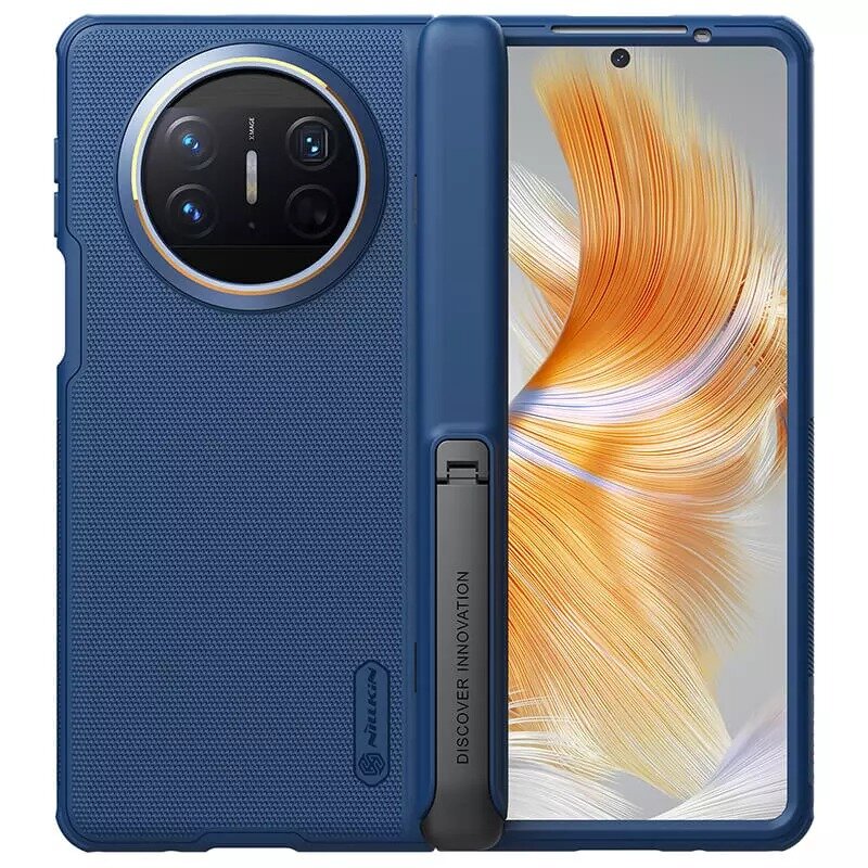 Чехол накладка Super Frosted Shield Fold для Huawei Mate X3, синий