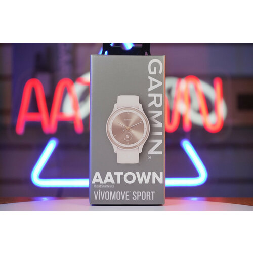 Garmin vivomove Sport - цвета слоновой кости безель цвета персикового золота силиконовый ремешок 2338800₽