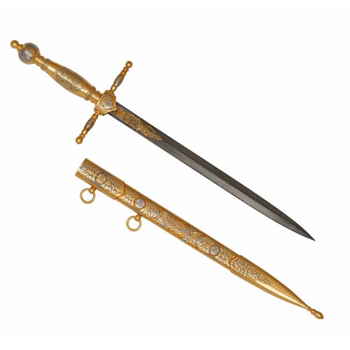 Подарочный Кортик Адмиральский (сталь дамасская) Златоуст