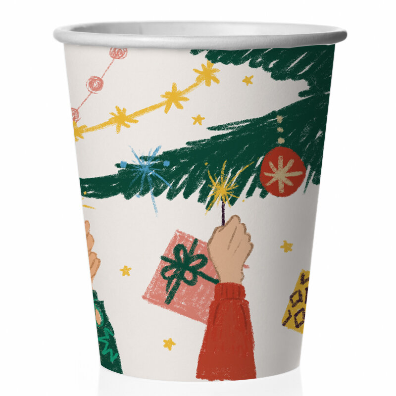 Стаканы (250 мл) Новогоднее настроение 6 шт.