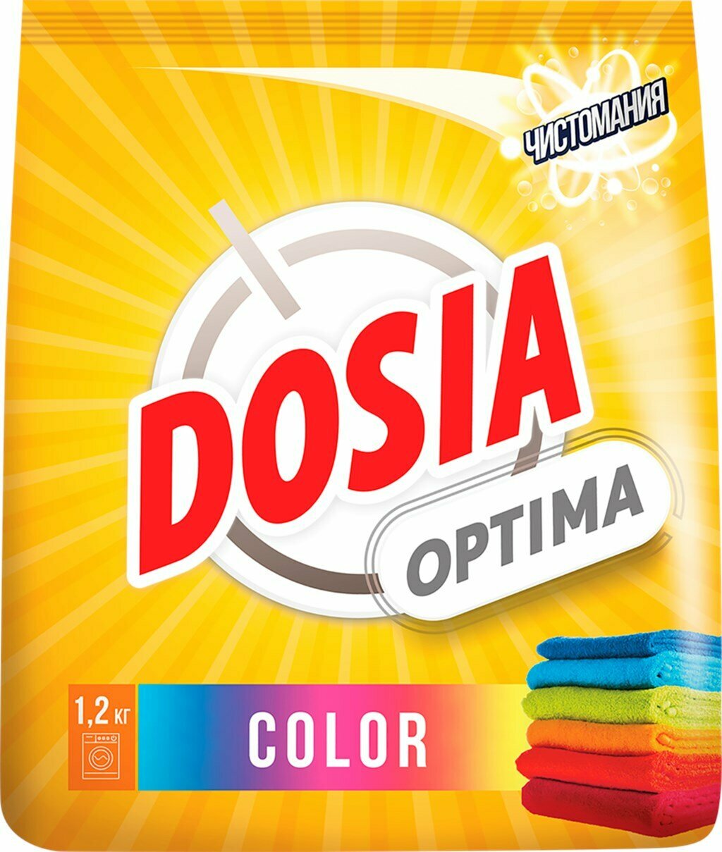 Стиральный порошок DOSIA Optima Color, 1,2кг, Россия, 1,2 кг